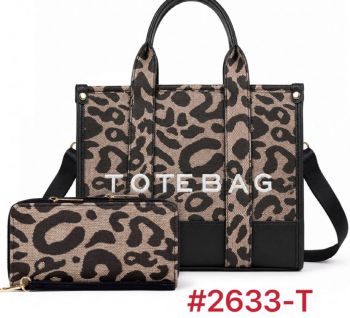 F2633-T BK/BK  LEP CROSS BODY BAG WITH WALLET