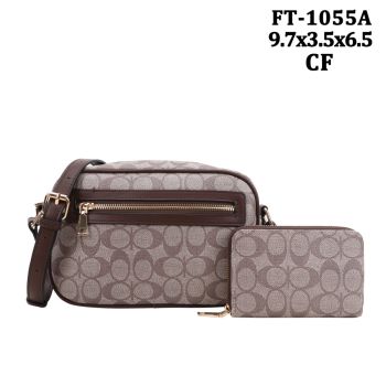 FT-1055A CF MONO GLAM CROSS BODY BAG WITH WALLET