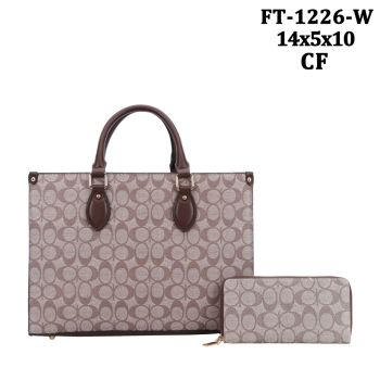 FT-1226WCF MONOGLAN SHOPPING BAG WITH WALLET