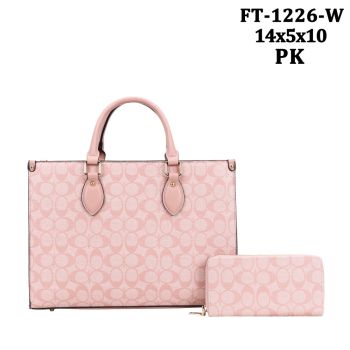 FT-1226WPK MONOGLAN SHOPPING BAG WITH WALLET
