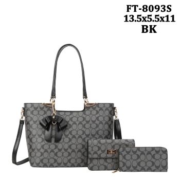 XFT-8093S BK MONOGRALM 3IN 1 BAG