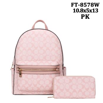 FT-8578W PK DESINER BAGPACK WITH WALLET