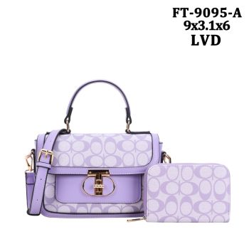 FT-9095ALVD MONOGLAM CROSS BODY BAG WITH WALLET