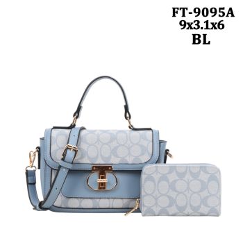 FT-9095ABL MONOGLAM CROSS BODY BAG WITH WALLET