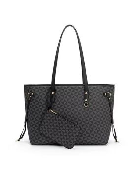 H5002BK TOTE SHOPPING BAG WITH POUCH