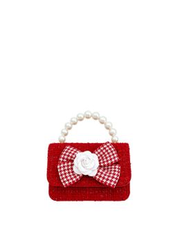 HA-3058 FLOWER BOW DESIGNER MINI CROSSBODY BAG