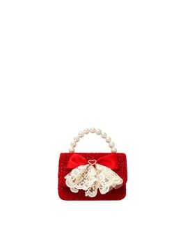 HA-3058 LACE BOW DESIGNER MINI CROSSBODY BAG