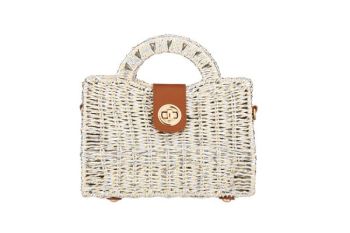 HBG105542 WT STRAW BAG