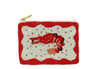 HD00671 SHIRMP BEADED COIN PURSE