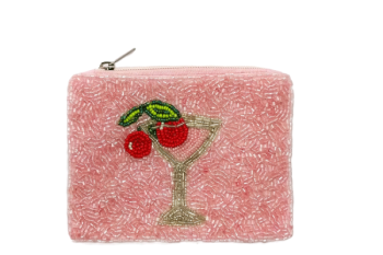 HD00673 GIN GLASS BEADED COIN PURSE