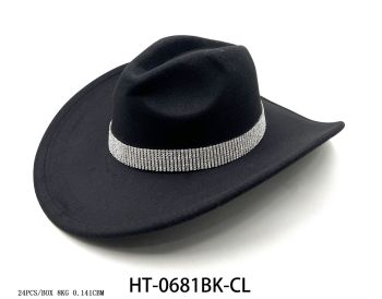 HT-0681BK/CL COWBOY HAT