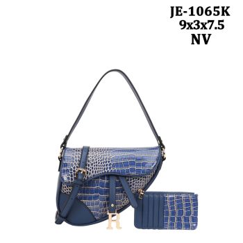 JE-1065K NV GUN SHAPE BAG WITH WALLET