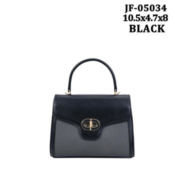 JE-05034 BK DESIGNER FASHION CROSS BODY BAG WITH WALLET