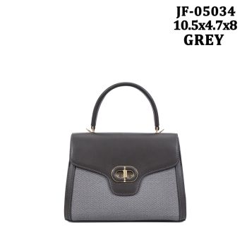 JE-05034 GY DESIGNER FASHION CROSS BODY BAG WITH WALLET