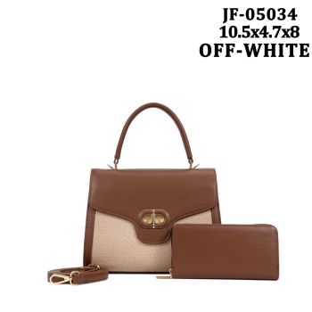 JE-05034 WT DESIGNER FASHION CROSS BODY BAG WITH WALLET