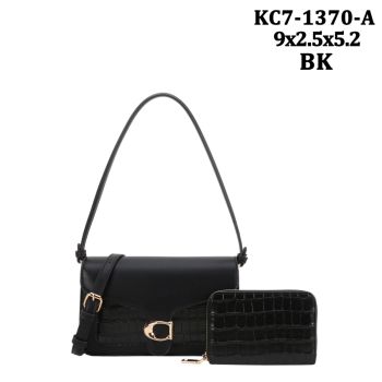 KC7-1370ABK FASHION DESIGN CROSS BODY BAG WITH BAG