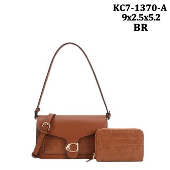 KC7-1370ABR FASHION DESIGN CROSS BODY BAG WITH BAG