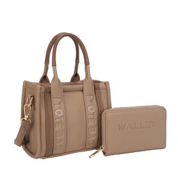 KMS-5398 TP TOTE BAG WITH WALLET