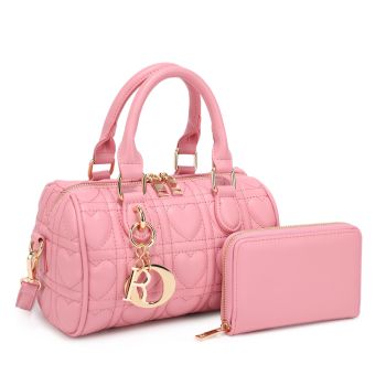 KMS-5401 BPK QUILT CROSS BODY BAG WITH WALLET