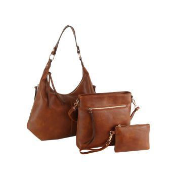 LMD038-Z CG DESIGNER FUAX LEATHER 3 IN 1 BAGS