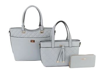 LMD009-Z MT FASHION 3 IN 1 WORK TOTE AND WALLET SET