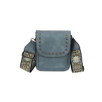 LMD031DM STUD CROSS BODY BAG