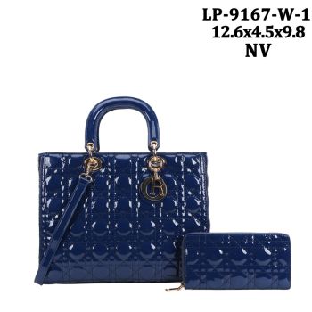 LP-9167W-1NV PATTERN QUILTER BAG WITH WALLET
