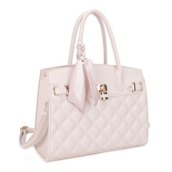 LP16376QZ OW DESIGNER QUILT CROSS BODY BAG