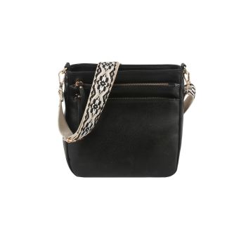 LQ343-Z BLK DESIGNER CROSSBODY BAG