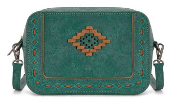MW1359-W120TQ Montana West Western Aztec Cut-Out Crossbody Bag