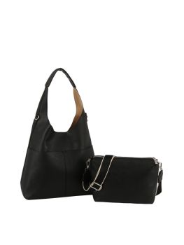 ME-0028-M BK DESIGNER HOBO 2PC SET