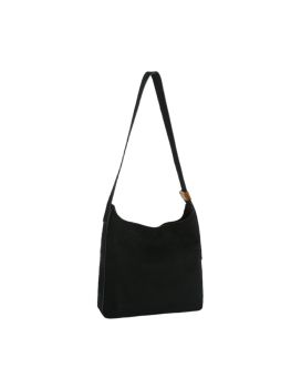 MEE-0146BK SUEDE CROSS BODY BAG