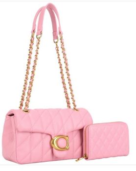 MS-20700 SET BPK Quilted Design Shoulder Bag W Wallet Set