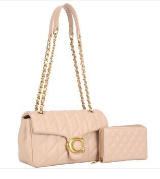 MS-20700 SET TN Quilted Design Shoulder Bag W Wallet Set