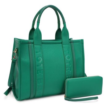 MS-31421 GN TOTE BAG WITH WALLET