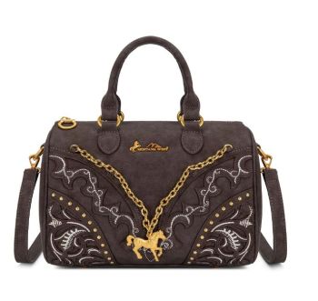 MW-HB-1380-6660-CF Montana West Western Horse Charm Satchel Crossbody Bag