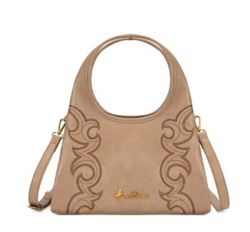 MW-HB-1387-918-TN Montana West Western Embroidery Hobo/Crossbody Bag