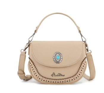 MW1340-8360TN Montana West Turquoise Concho Saddle Crossbody