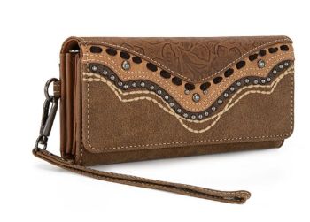 MW1340-W002BR Montana West Embossed Collection Wallet