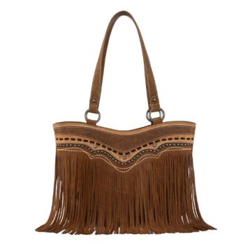 MW1340G-8317BR Montana West Fringe Collection Concealed Carry Tote