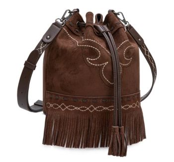 MW1341-8311CF Montana West Boot Stitch Fringe Drawstring Crossbody Bag