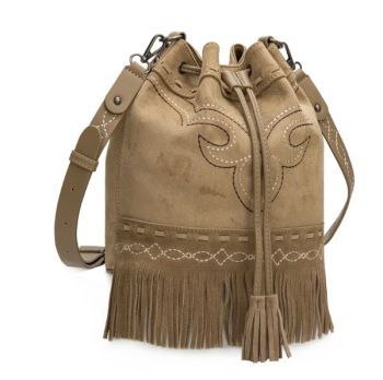 MW1341-8311_KH Montana West Boot Stitch Fringe Drawstring Crossbody Bag