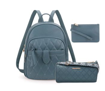 MWC3-178JN Montana West 3Pcs Set Quilted Small Backpack/Crossbody/Pouch