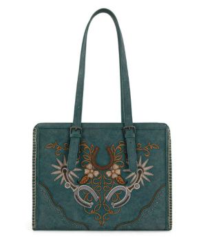 MW1352G-8317TQ Western Embroidered Concealed Carry Tote