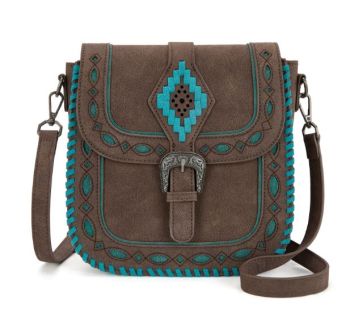 MW1359-8360CF Montana West Western Aztec Cut-Out Crossbody Bag