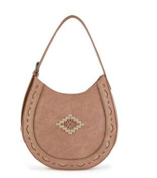 MW1359-918PK Montana West Western Aztec Cut-Out Hobo Shoulder Bag