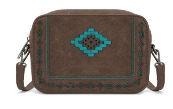 MW1359-W120CF Montana West Western Aztec Cut-Out Crossbody Bag
