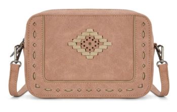 MW1359-W120PK Montana West Western Aztec Cut-Out Crossbody Bag