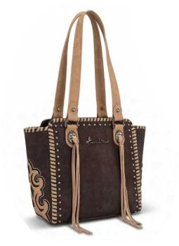 MW1373-8317CF Montana West Western Tassel Studded Tote Bag