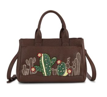 MW1376-8325CF Montana West Cactus Embellished Crossbody Bag